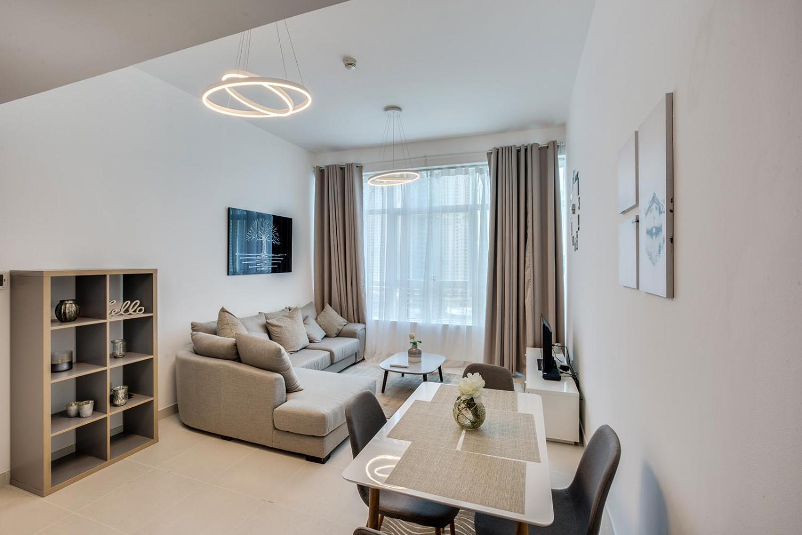 Ferienwohnung Stylish 2Bd With Great View In Marina View Tower Dubai Exterior foto