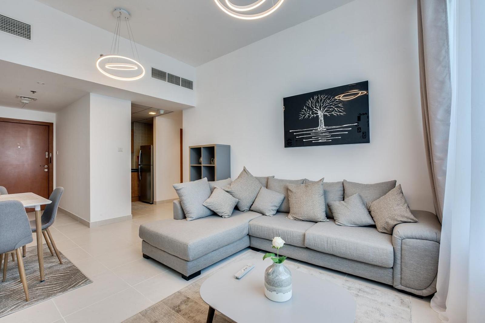 Ferienwohnung Stylish 2Bd With Great View In Marina View Tower Dubai Exterior foto