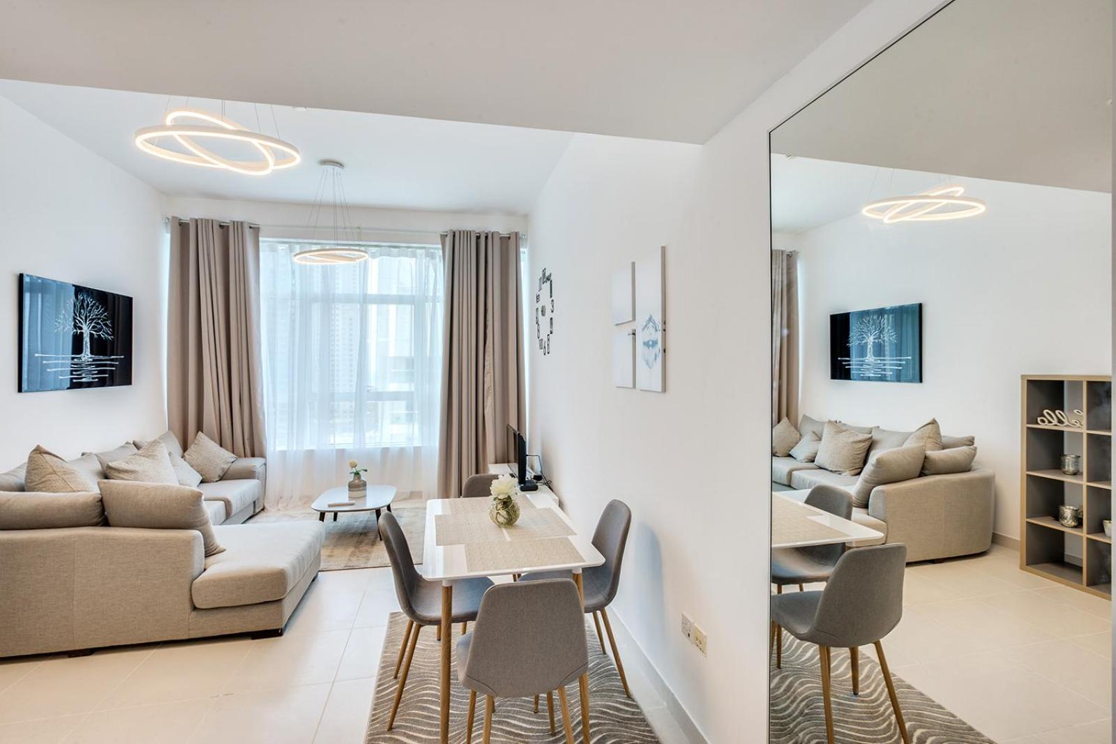 Ferienwohnung Stylish 2Bd With Great View In Marina View Tower Dubai Exterior foto