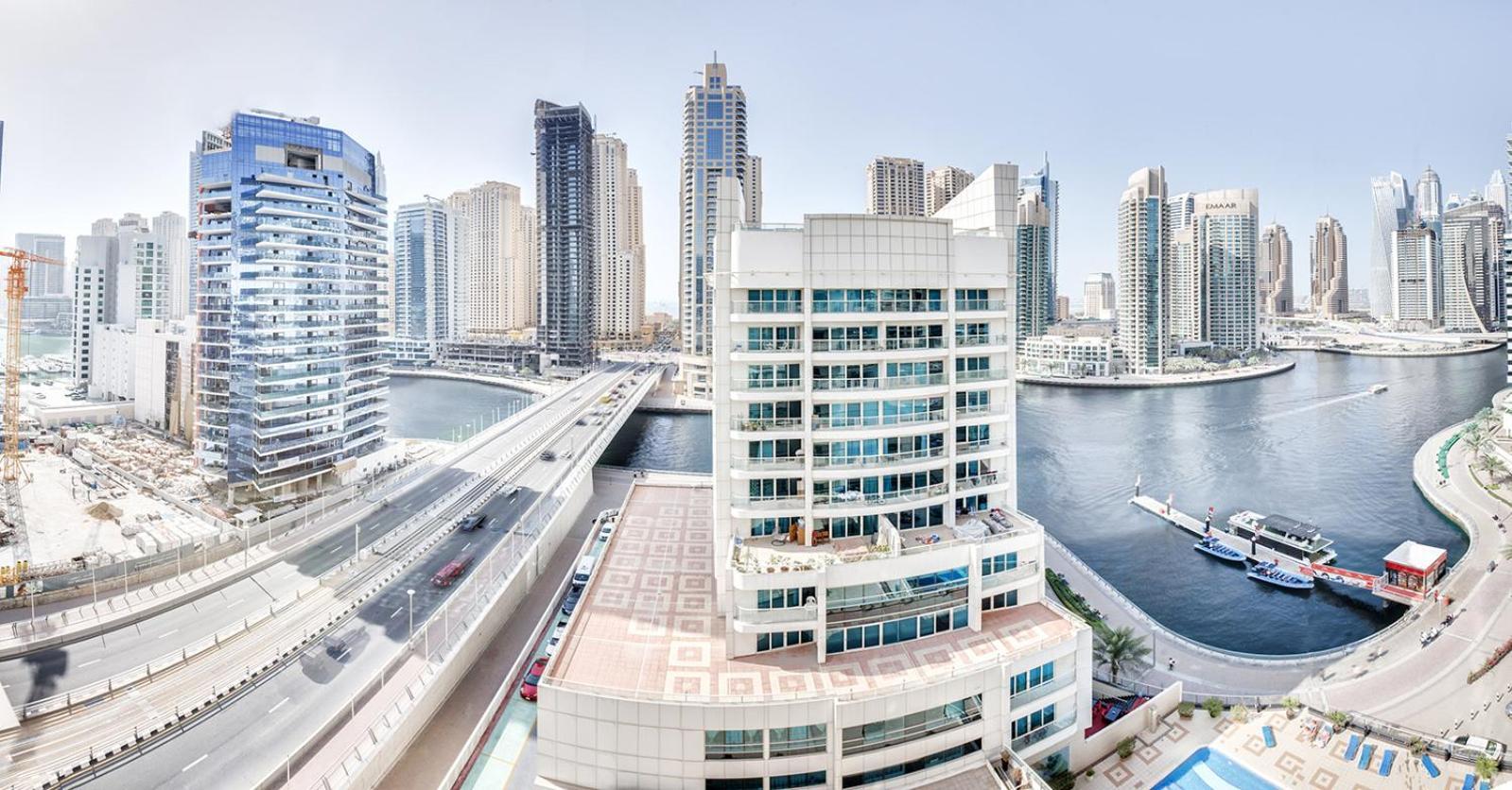 Ferienwohnung Stylish 2Bd With Great View In Marina View Tower Dubai Exterior foto