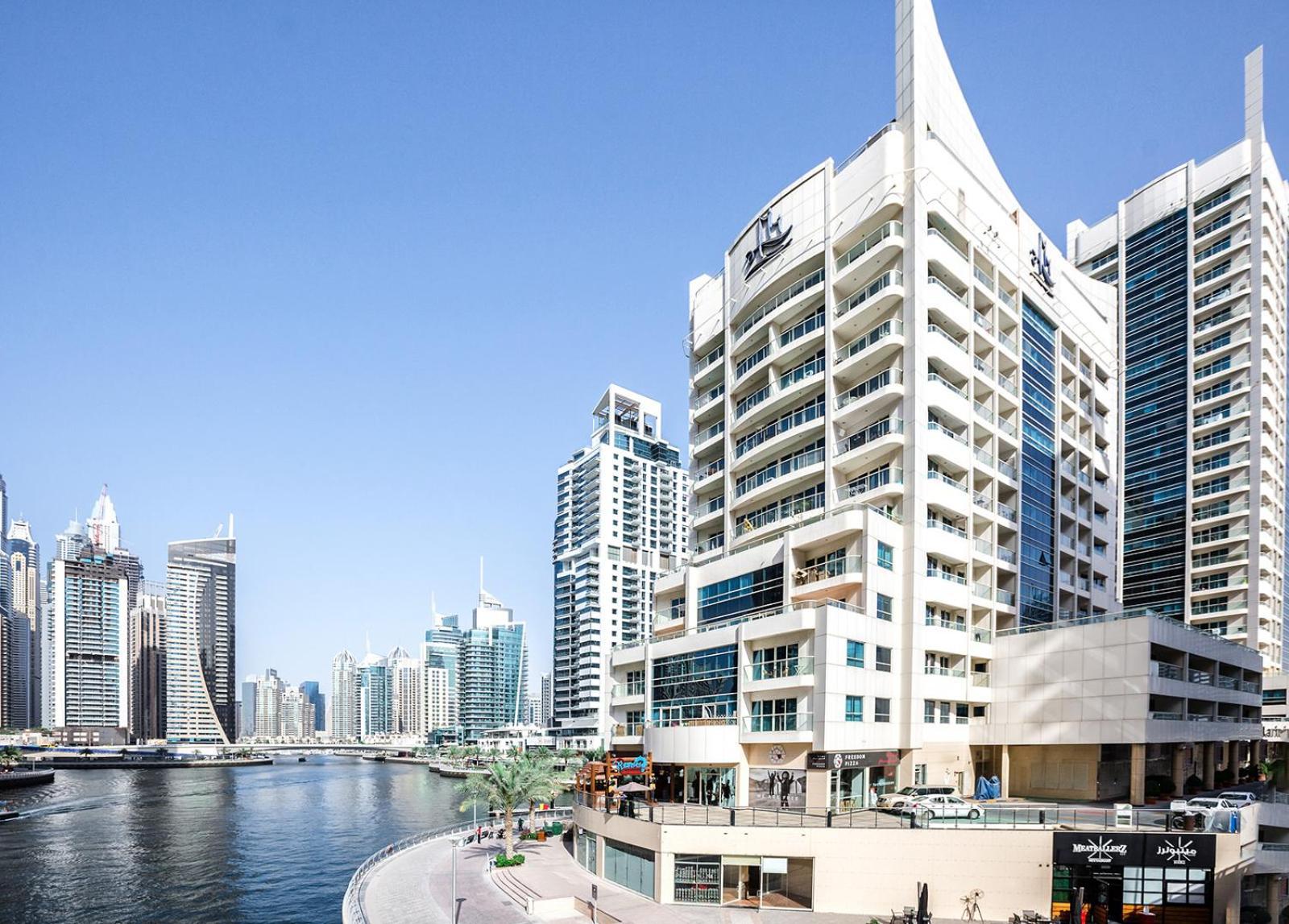 Ferienwohnung Stylish 2Bd With Great View In Marina View Tower Dubai Exterior foto